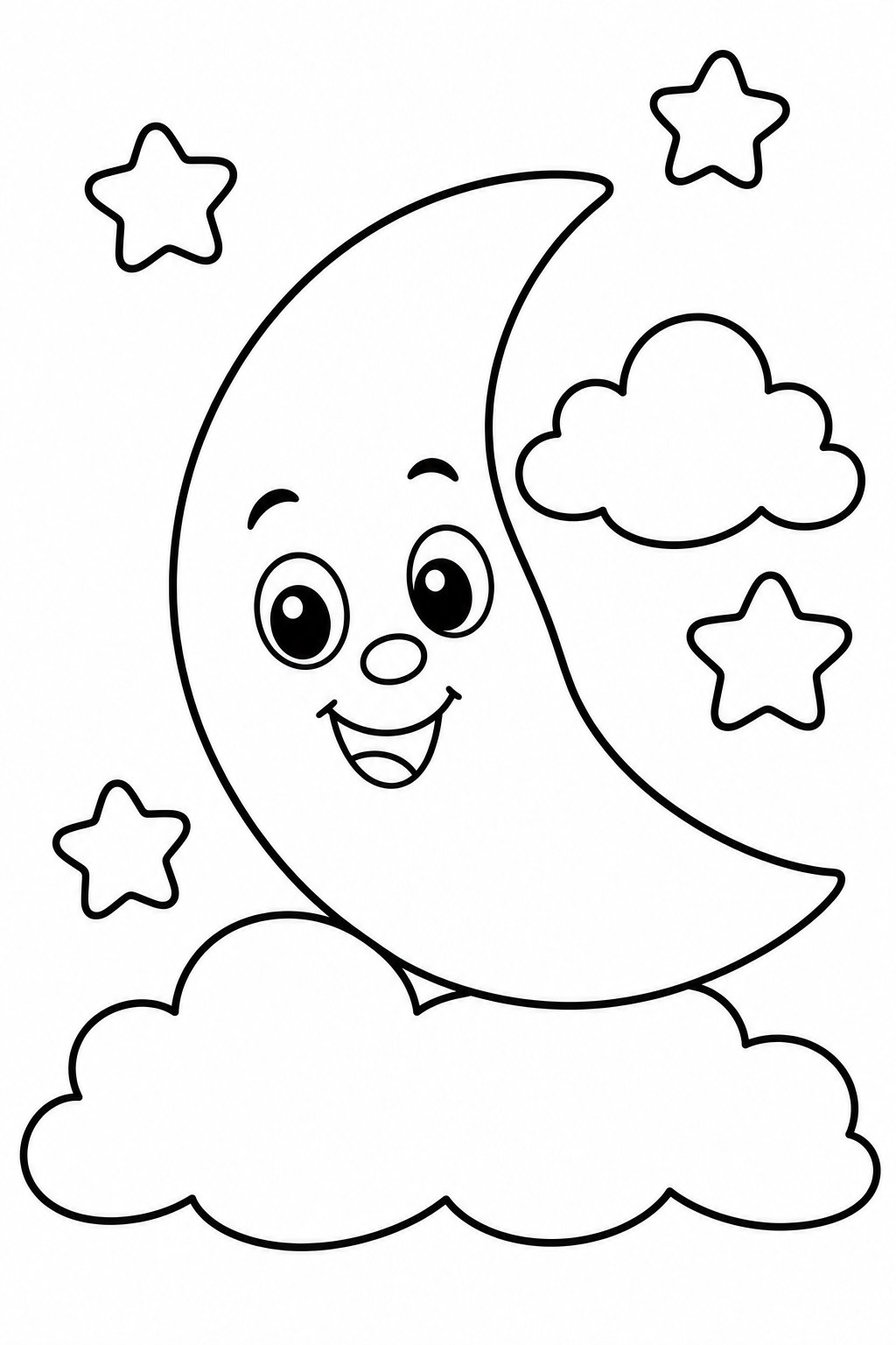 2nd day moon coloring page