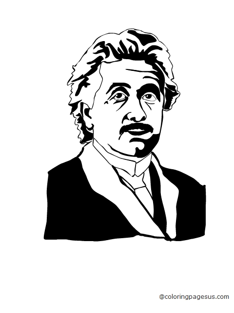 alberteinstein02 coloring page