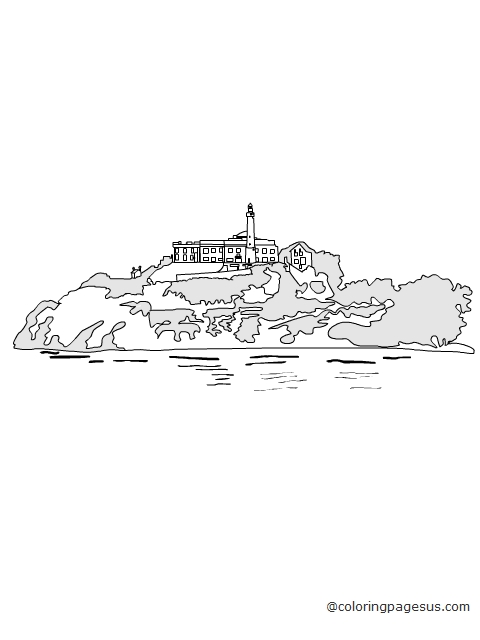 alcatraz01 coloring page