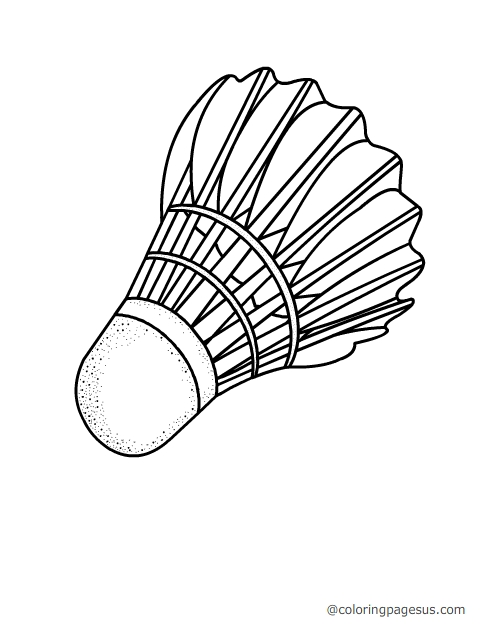 badminton02 coloring page