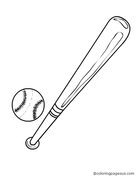 baseballbat02 coloring page