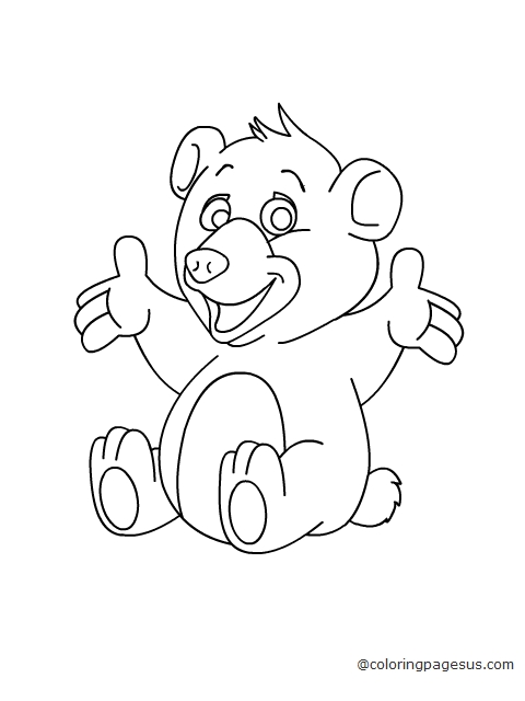 bear02 coloring page