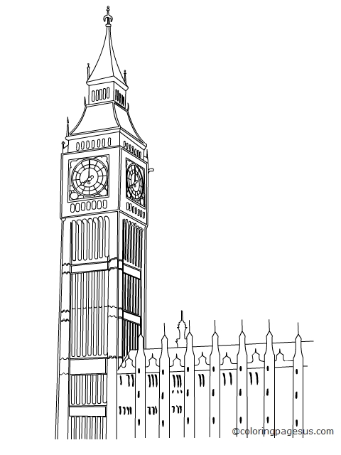 bigben01 coloring page
