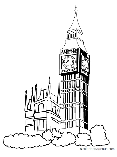 bigben04 coloring page