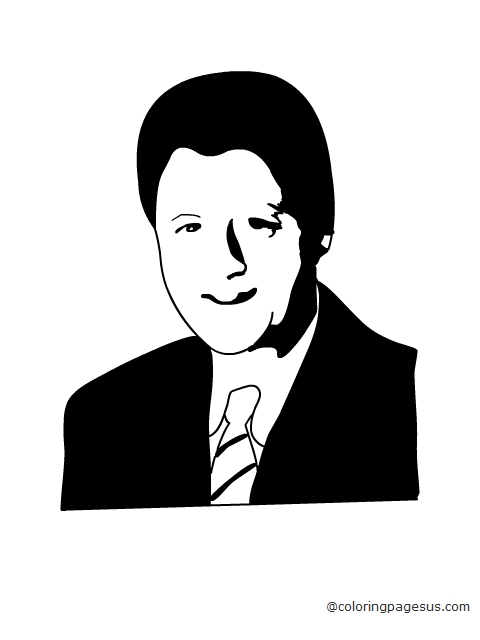 billclinton03 coloring page