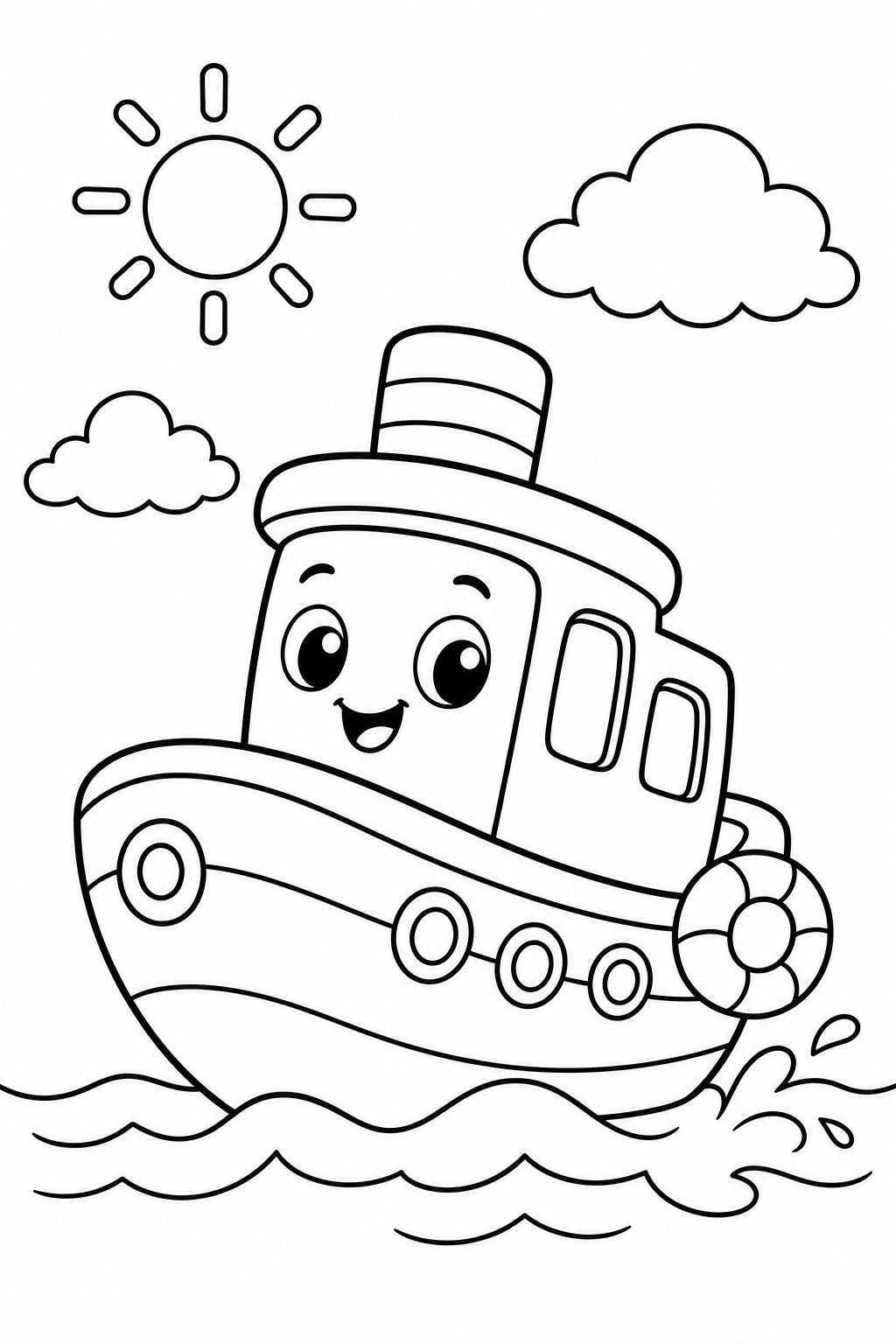 boats 2 coloring page