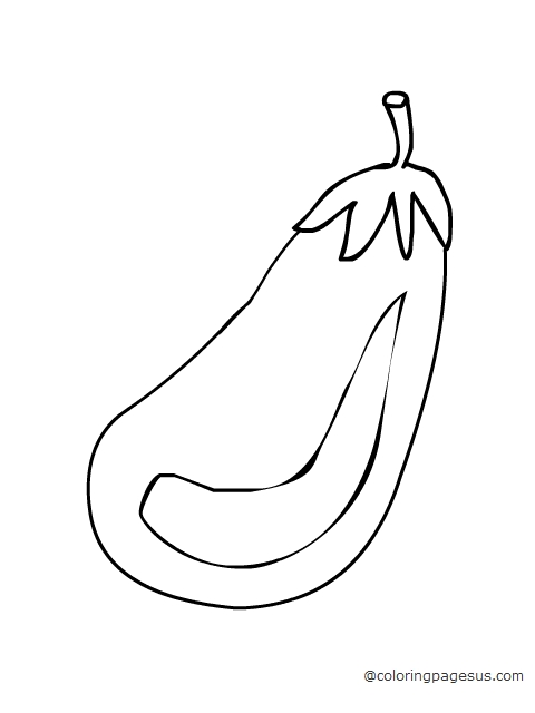 Eggplant coloring page