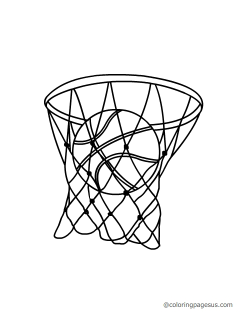 basketball02 coloring page