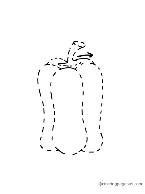 Bell Pepper coloring page