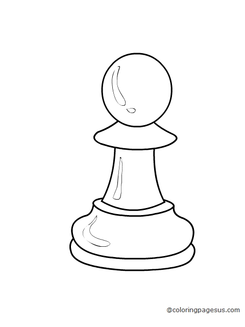 chess06 coloring page