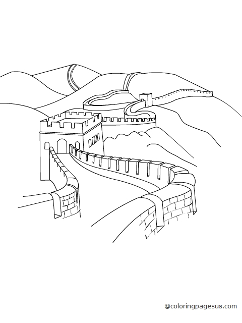 chinawall03 coloring page