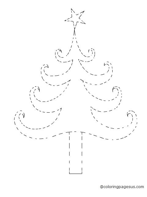 christmastree05 coloring page
