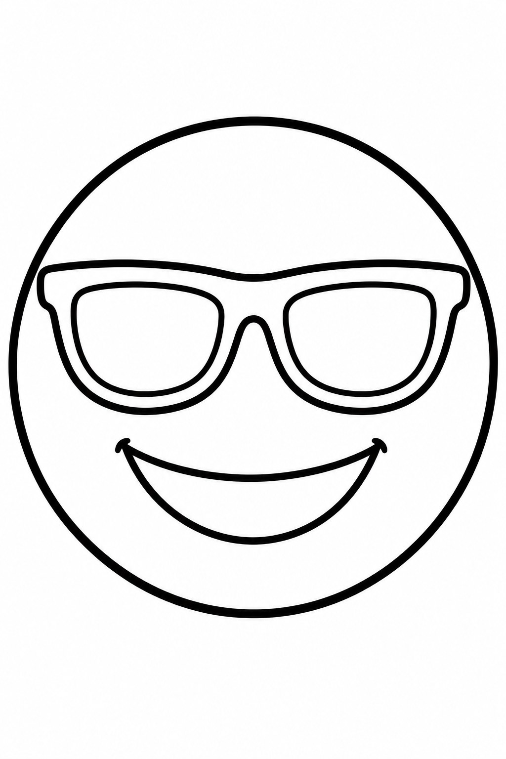 Cool Face coloring page