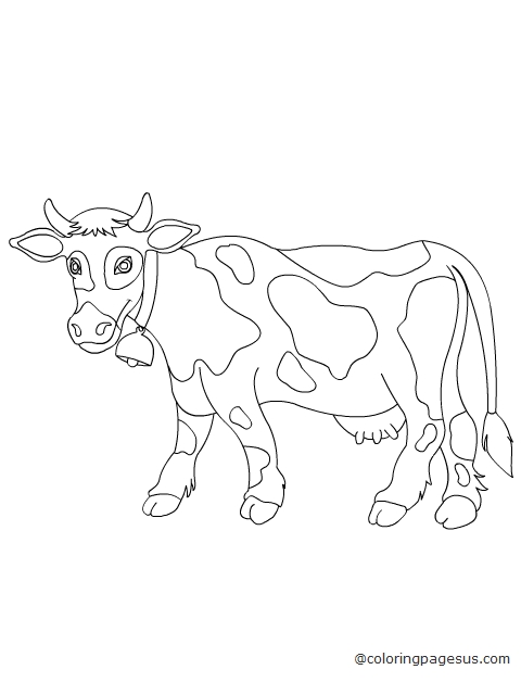 cow03 coloring page