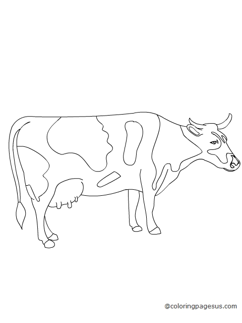 cow04 coloring page