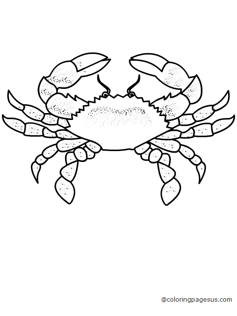 crab02 coloring page