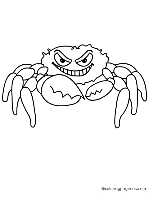 crab04 coloring page