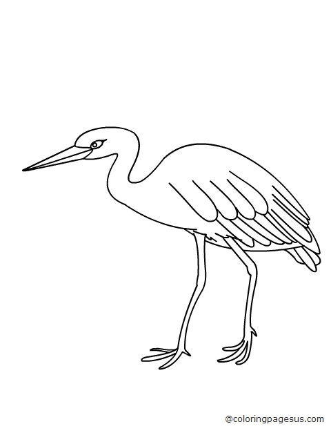 crane04 coloring page