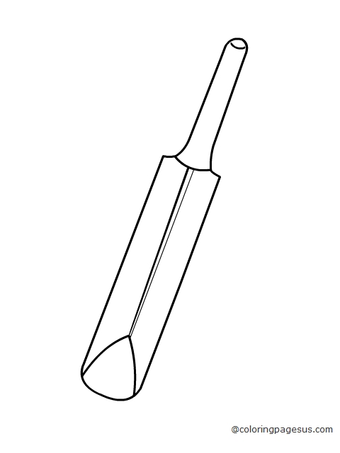 cricketbat01 coloring page