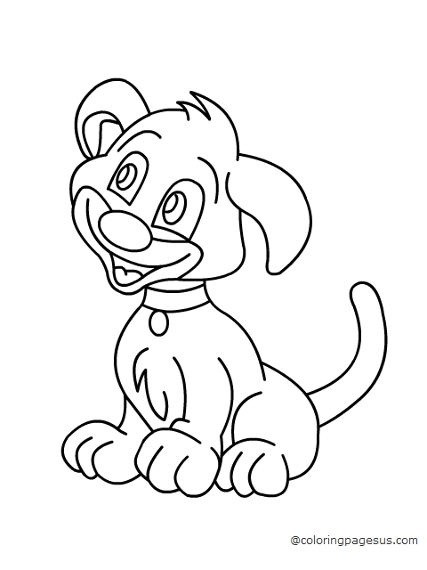 Dog coloring page