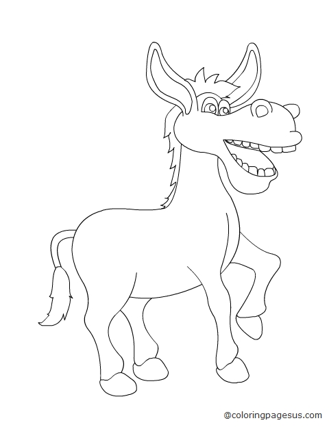 donkey03 coloring page