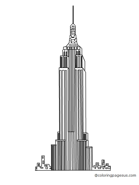 empirestatebuilding01 coloring page