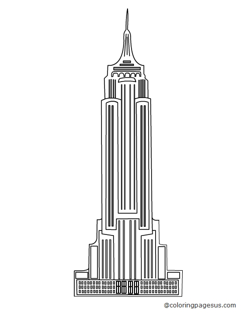 empirestatebuilding02 coloring page