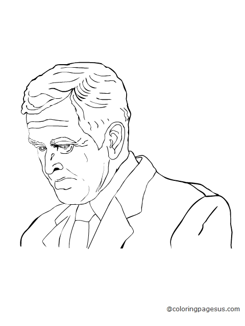 georgewbush01 coloring page