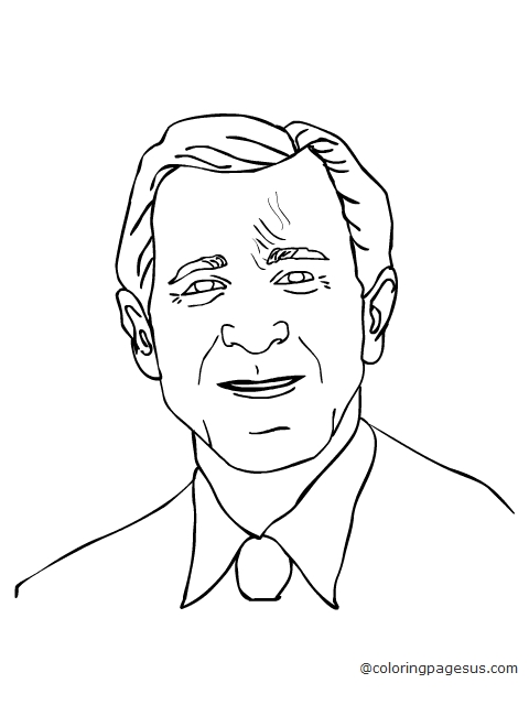 georgewbush03 coloring page