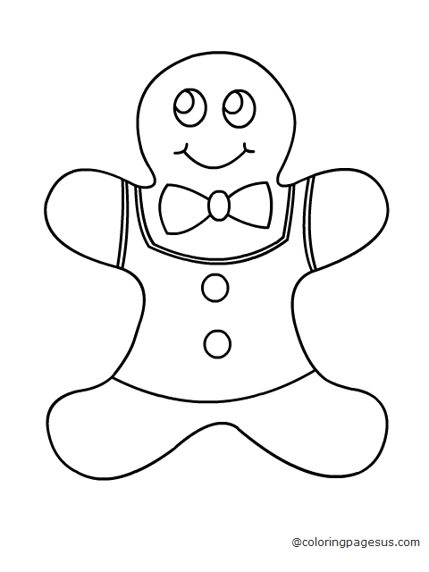 gingerbreadman06 coloring page