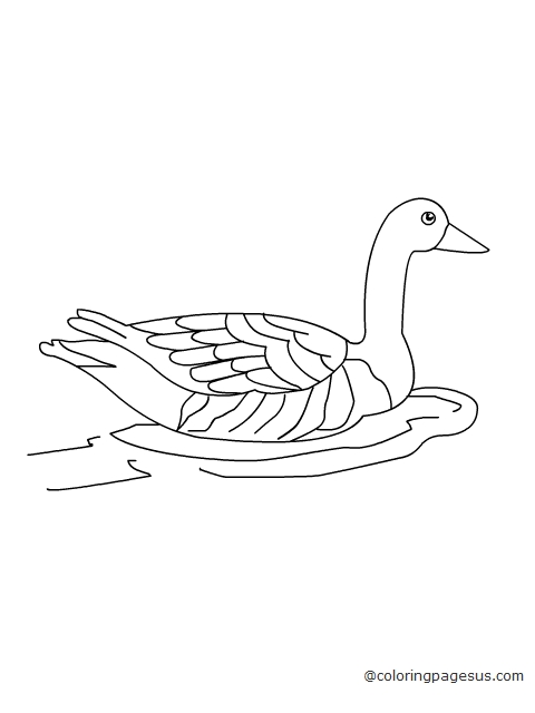 goose04 coloring page