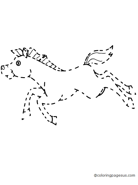 horse05 coloring page