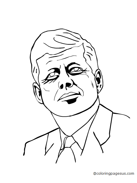 kennedy02 coloring page
