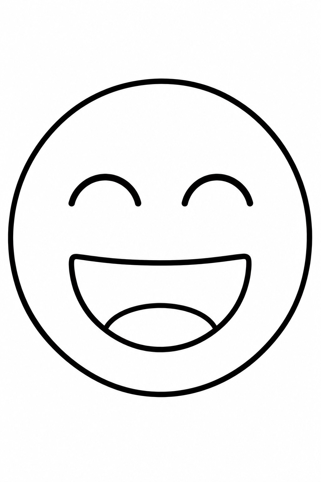 Laughing Face coloring page