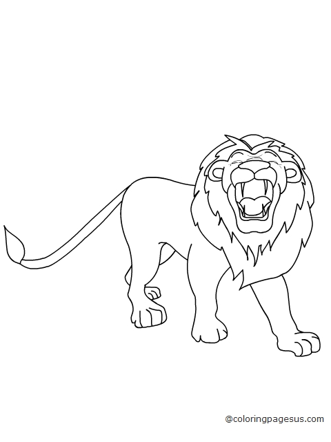 lion05 coloring page