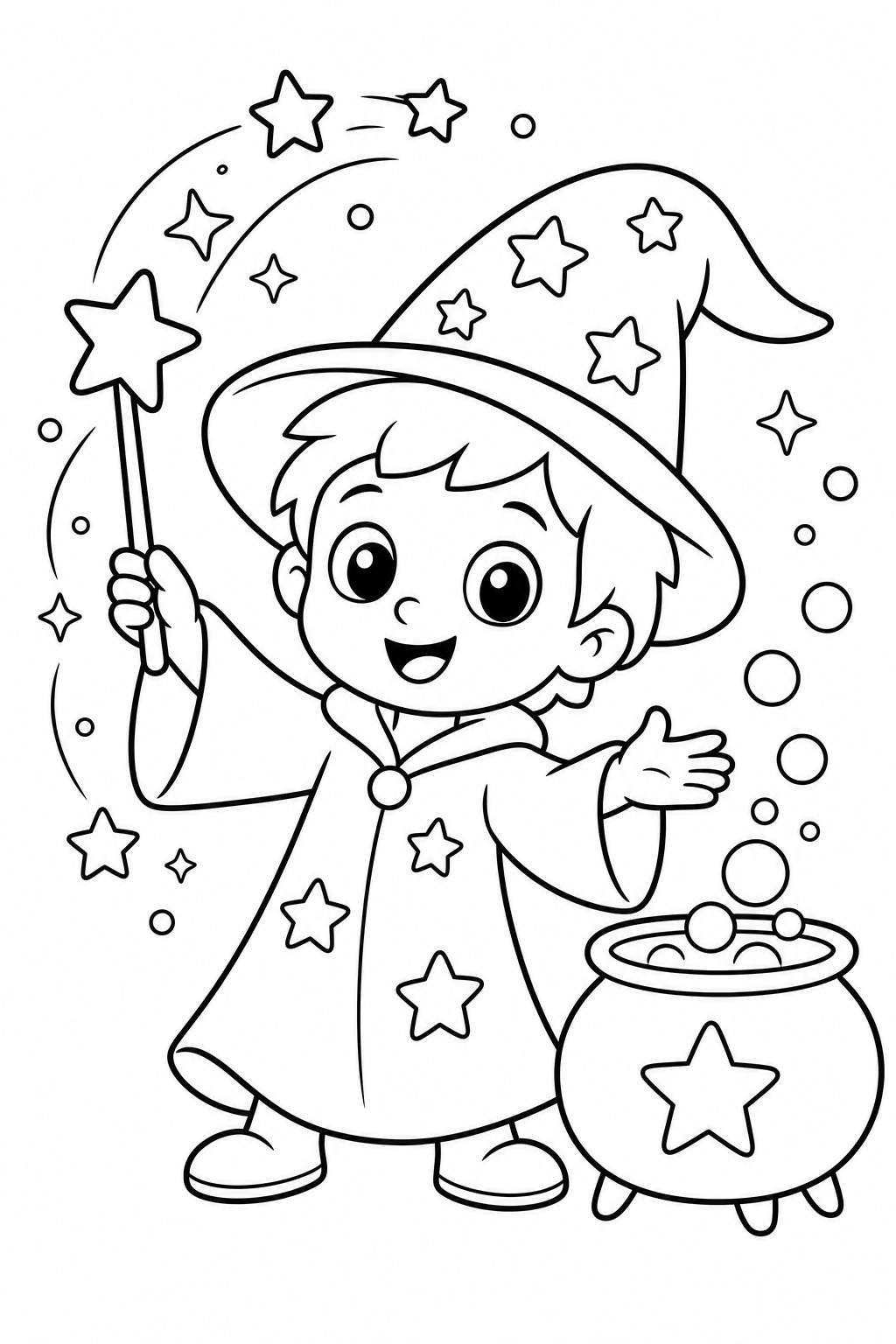 Magic Spells coloring page
