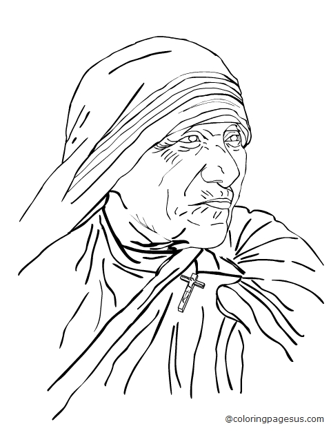 motherteresa01 coloring page