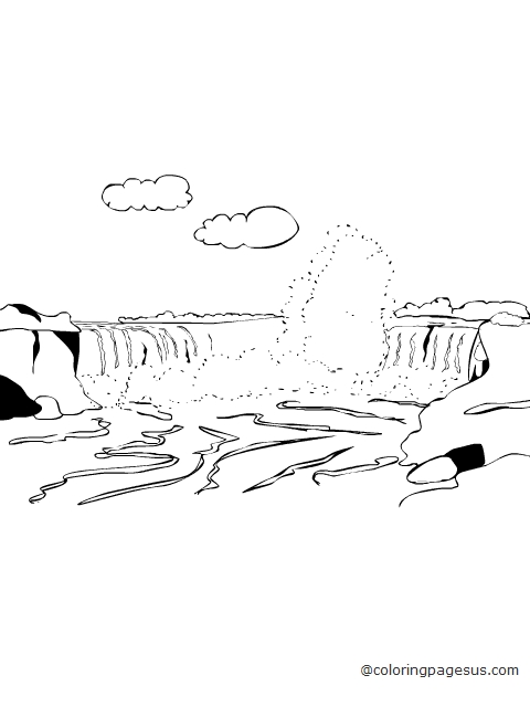 niagrafalls03 coloring page