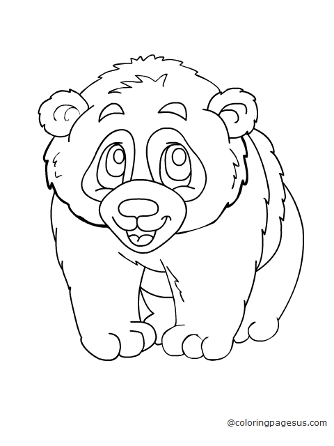 panda01 coloring page