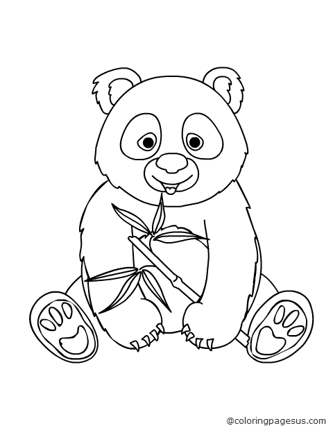 panda02 coloring page