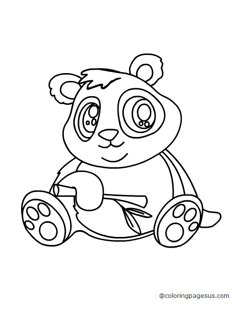 panda04 coloring page