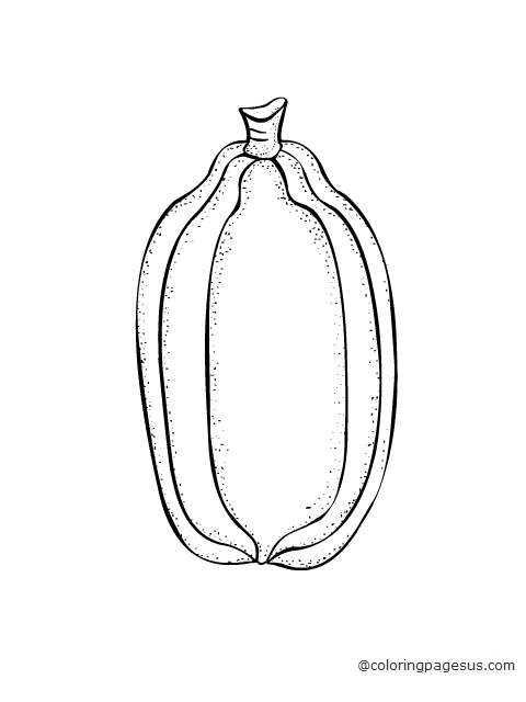 papaya01 coloring page