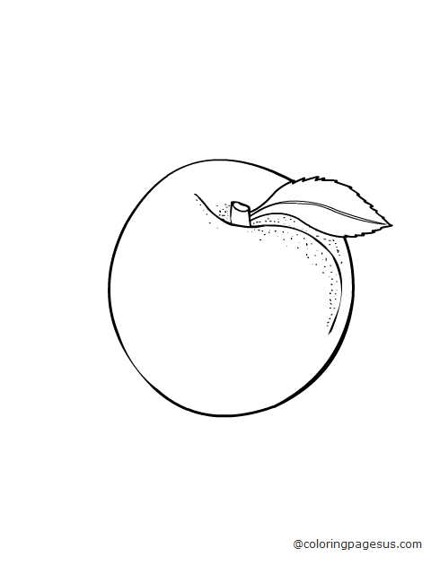 peach01 coloring page