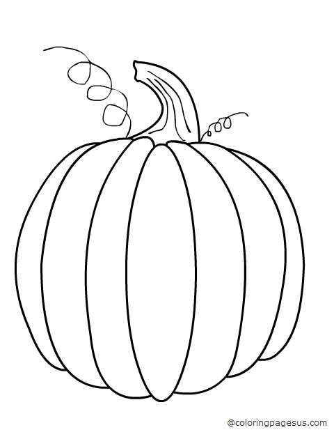 Pumpkin coloring page