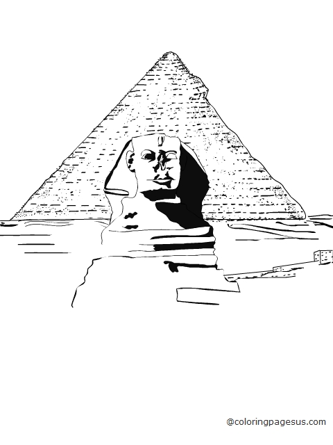 pyramid02 coloring page