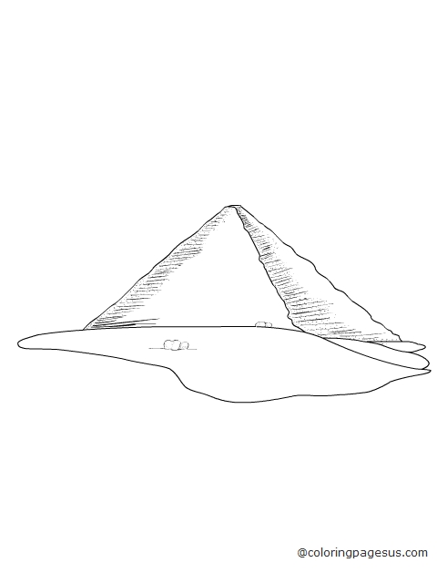 pyramid03 coloring page