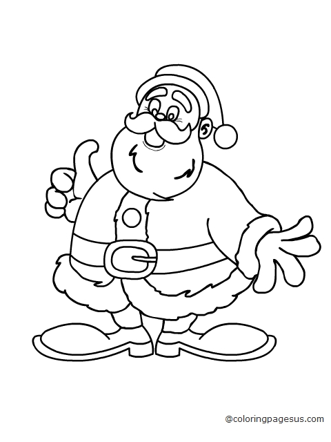 santa04 coloring page