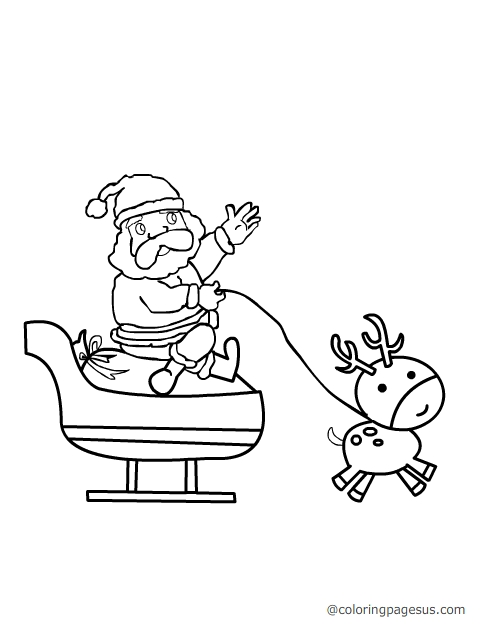 santa06 coloring page