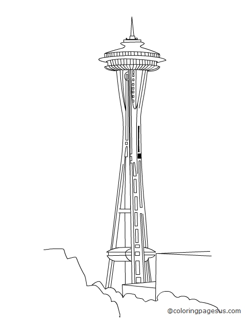 seattleneedle01 coloring page