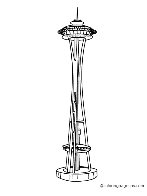 seattleneedle02 coloring page